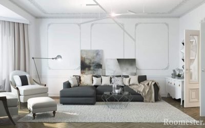 Neoclásico en el interior: ideas de diseño de apartamentos.