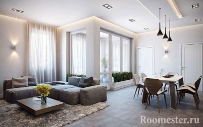 Diseño de sala de estar grande: 50 ideas interiores