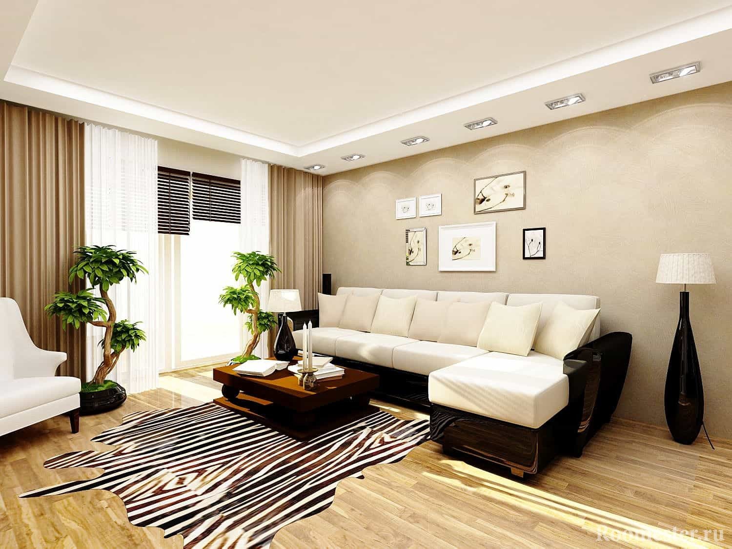 Dizajn enterijera dnevnog boravka 18 m2