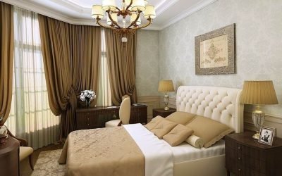 Diseño de un dormitorio en un estilo clásico - foto de diseño de interiores
