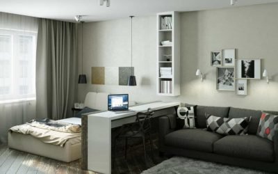 Diseño moderno de un apartamento de una habitación - ejemplos de fotos