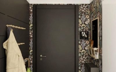 Diseño de un pequeño corredor en un departamento - foto interior