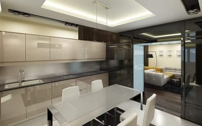 Cocina de alta tecnología: interior tecnológico.