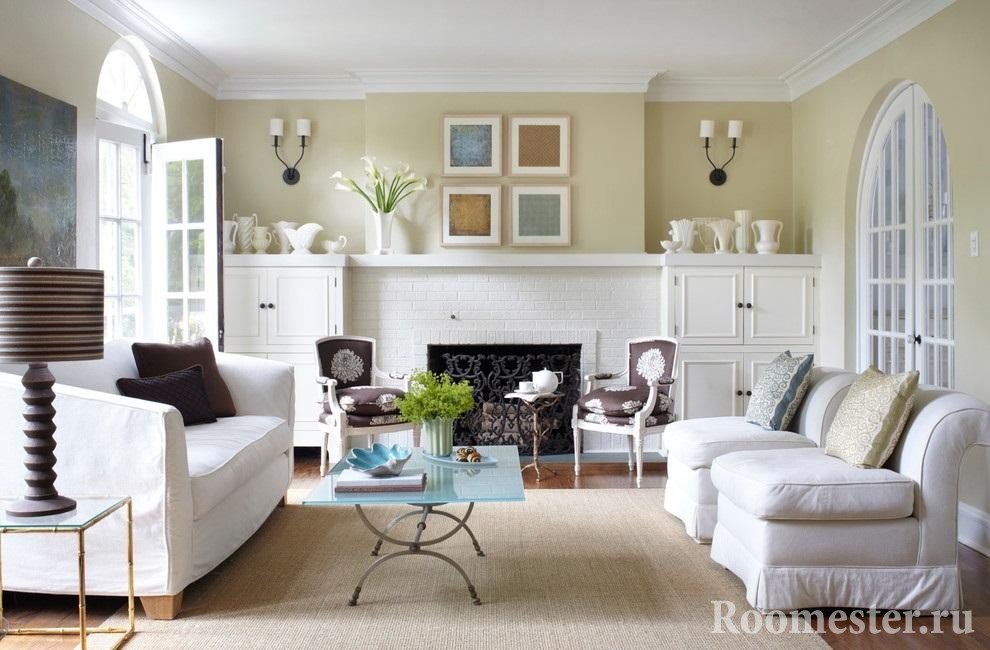 Dnevna soba u američkom stilu