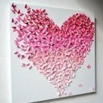 Panel de mariposas de papel