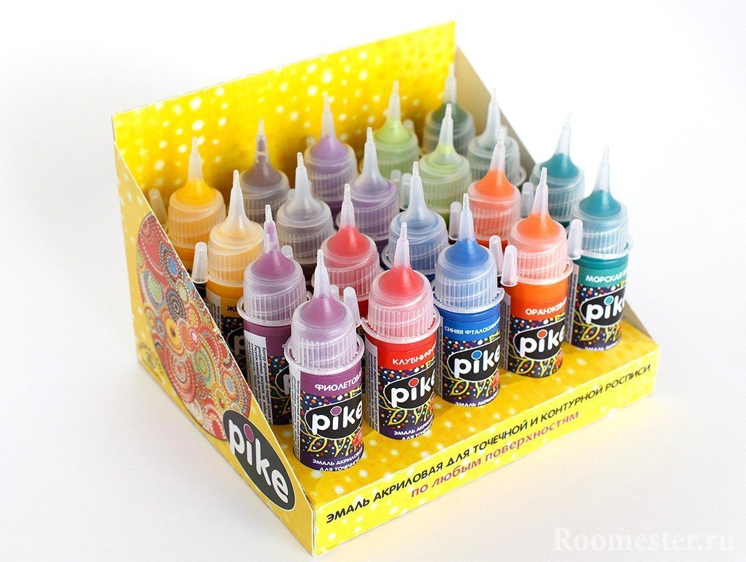 Pinturas de contorno para decoración.