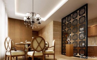 Tabiques decorativos en el interior de la habitación: ideas de zonificación