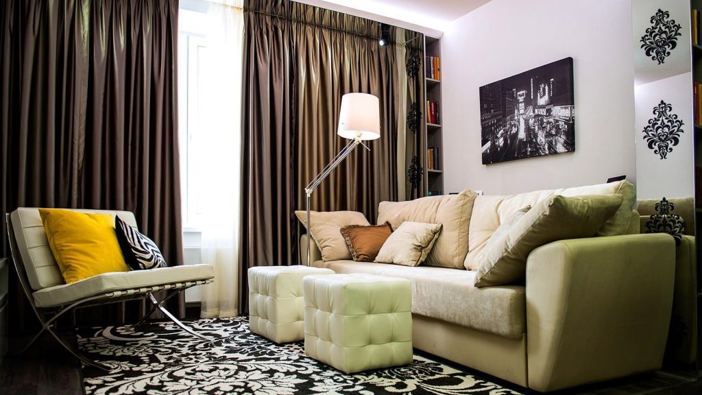 Návrh obývacej izby 17 m2