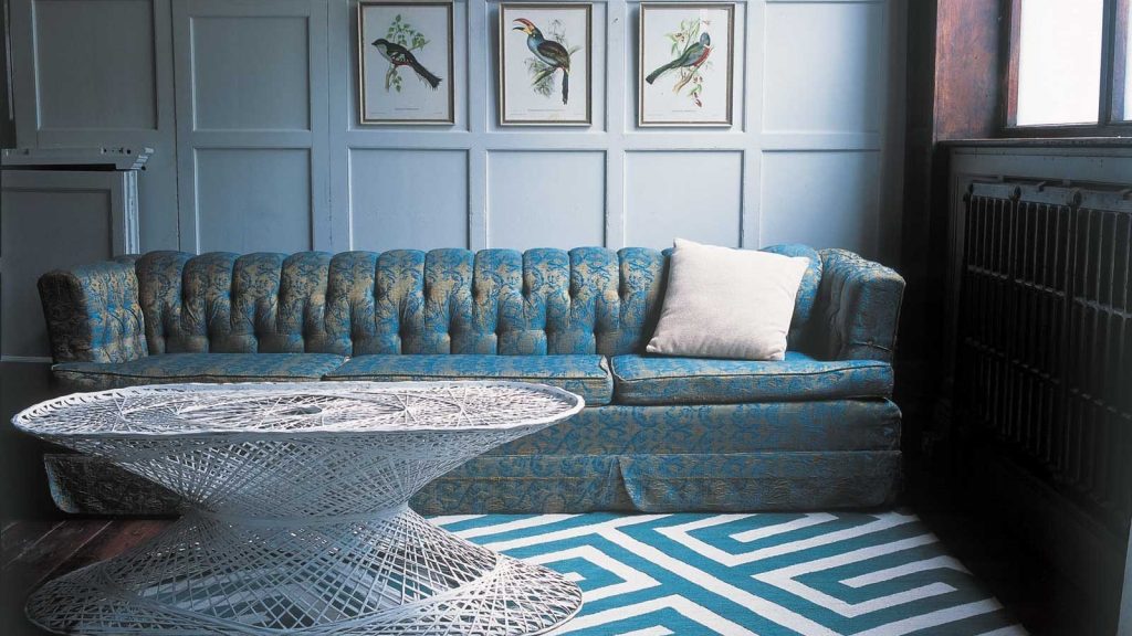 Blå farve i det indre