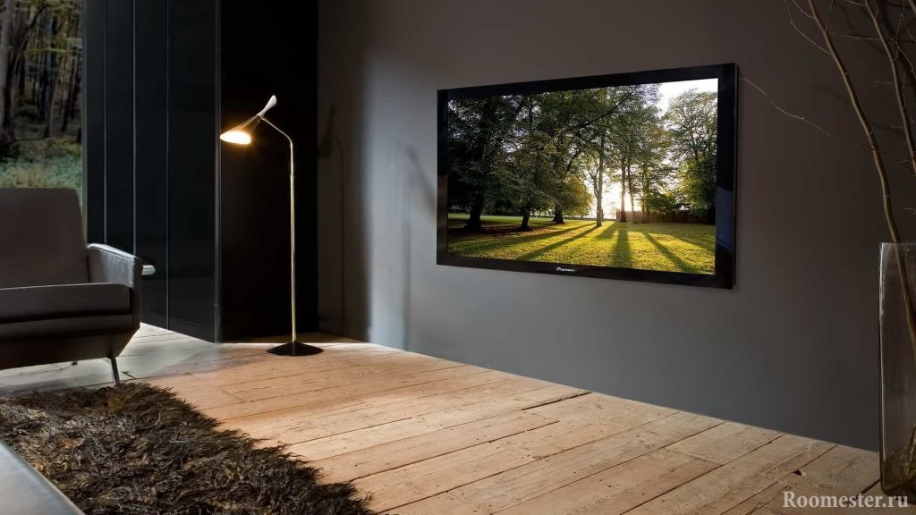 TV a la paret