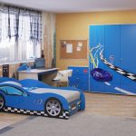 Cama de coche para niño
