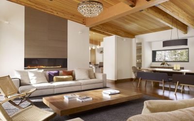 Acabado de un interior moderno con madera: ideas de diseño en la foto
