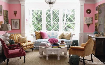 Color rosa en el interior - 25 ideas