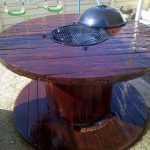 Mesa lacada en rollo