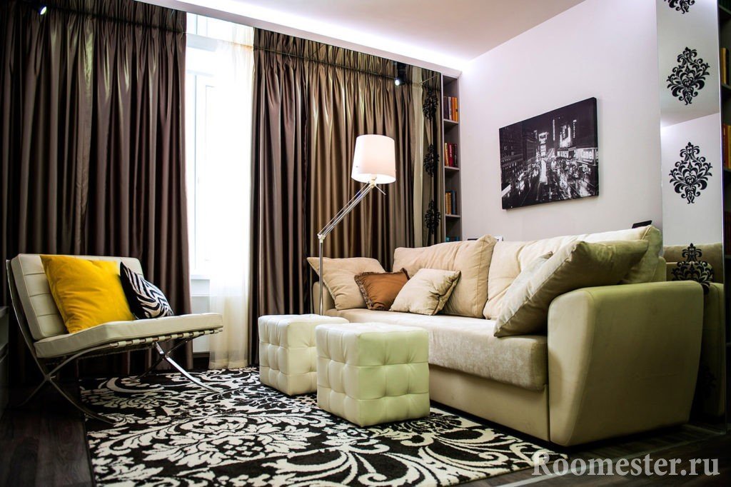 Unutrašnjost dnevnog boravka 15 m2