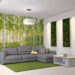 Fotowall-papel en un interior
