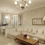 Salón en tonos beige.