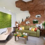Madera natural en decoración de paredes
