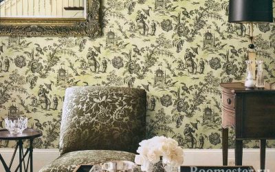 La combinación de papel tapiz en el interior - 30 ideas