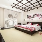 Sakura pintando sobre la cama