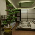 Bonsai en el dormitorio