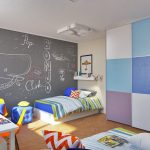 Pared con papel pintado lavable