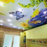Decoración del techo en la habitación de los niños.