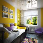 Diseñe una habitación estrecha con una ventana en la pared de menor longitud.