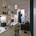 Organización del espacio en una pequeña cocina.