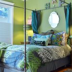 Textiles para el dormitorio en un tono menta