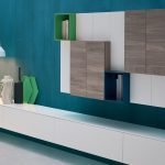 Muebles de pared para habitaciones estrechas