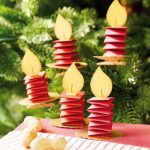 Velas de navidad de papel