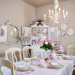 Paredes beige en el comedor