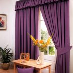 Cortinas opacas moradas