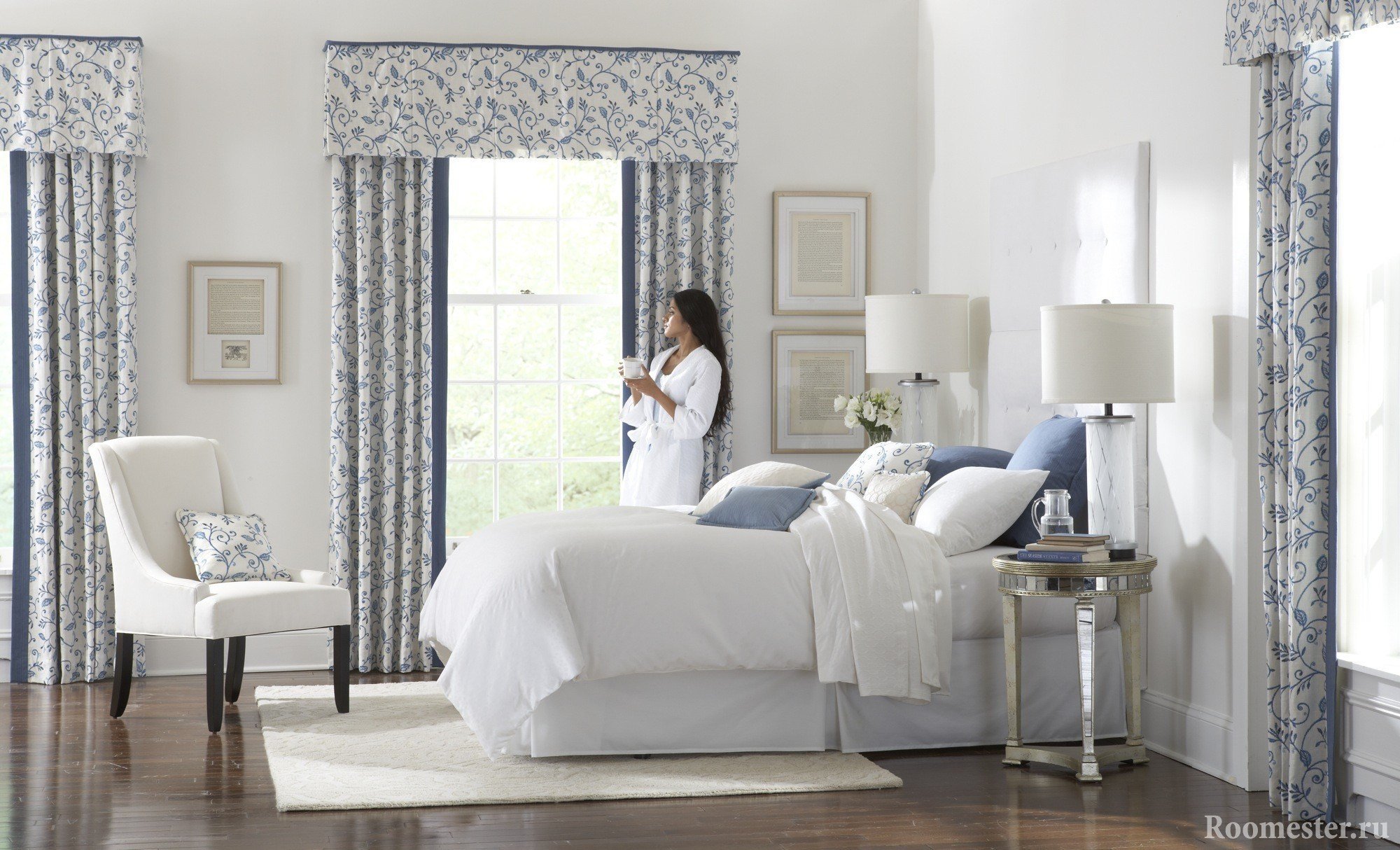 Nježne zavjese za spavaću sobu