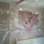 Leones en la pared