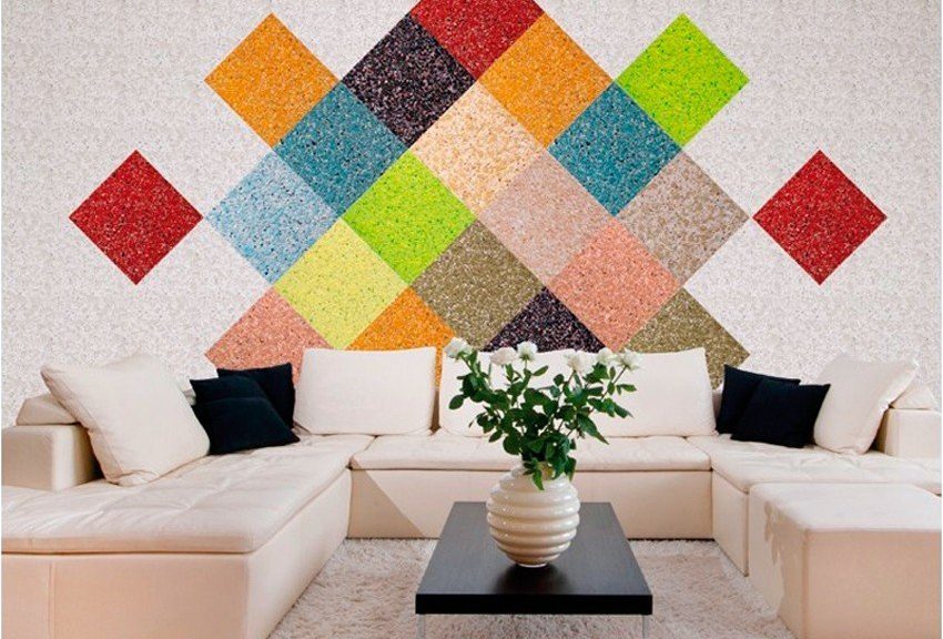 Quadrats multicolors a la paret
