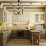 Muebles antiguos en la cocina.