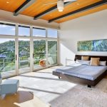 Vista a la montaña desde la ventana del dormitorio