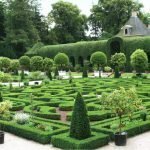 Jardín en forma de laberinto de arbustos