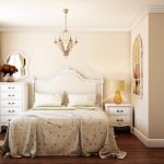 Dormitorio con muebles elegantes.