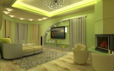 Color pistacho en el interior y sus combinaciones en la foto.