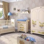 Hermosos muebles en la guardería