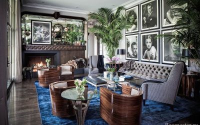 Estilo Art Nouveau en el interior en ejemplos de fotos