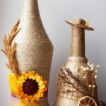 Girasol en una botella