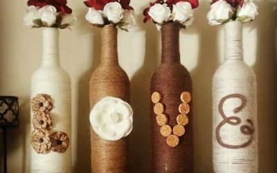 Decoración de hilo de botella DIY + 54 fotos