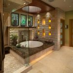 Estantes de baño iluminados