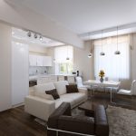 Comedor y sala de estar en una habitación.