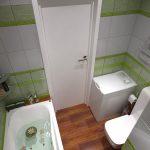 Lavadora en el baño