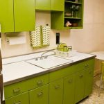 Muebles de cocina de pistacho